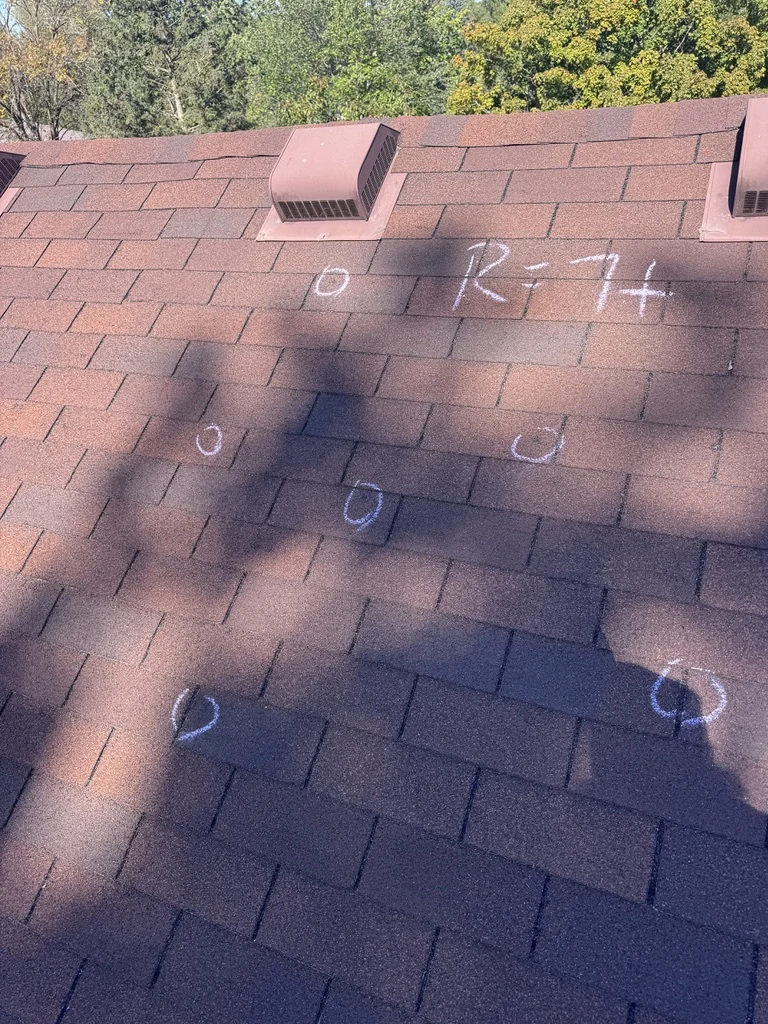 Hail Damage — Insurance Adjuster Inspection